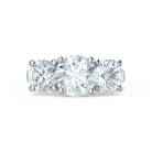 Round Cut Moissanite Engagement Ring