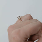 Three Stone Moissanite Ring