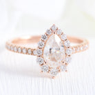 Tiara Halo Moissanite Ring