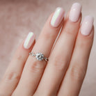 Branch Style Moissanite Ring