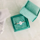 Three Sided Pave Engagement Ring