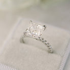 Princess Moissanite Engagement Ring
