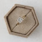 1.50CT Princess Cut Moissanite Solitaire Diamond Engagement Ring