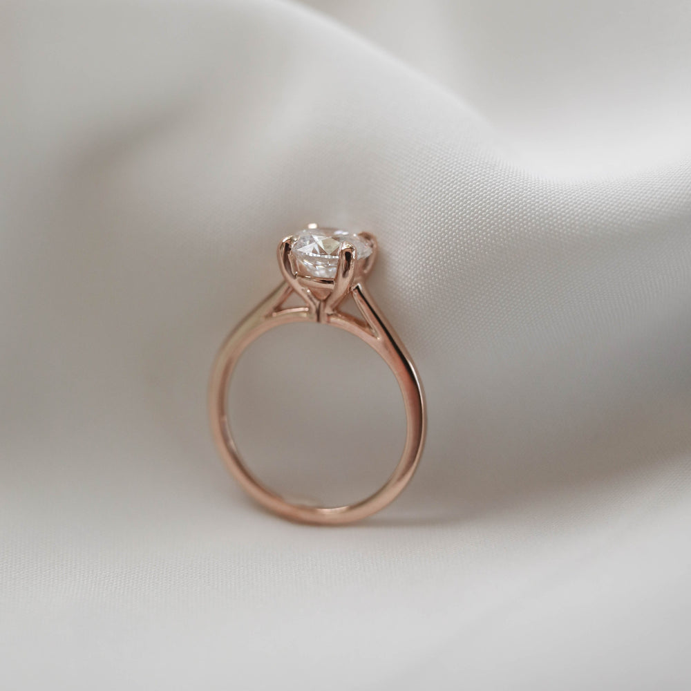 Custom Moissanite Engagement Ring
