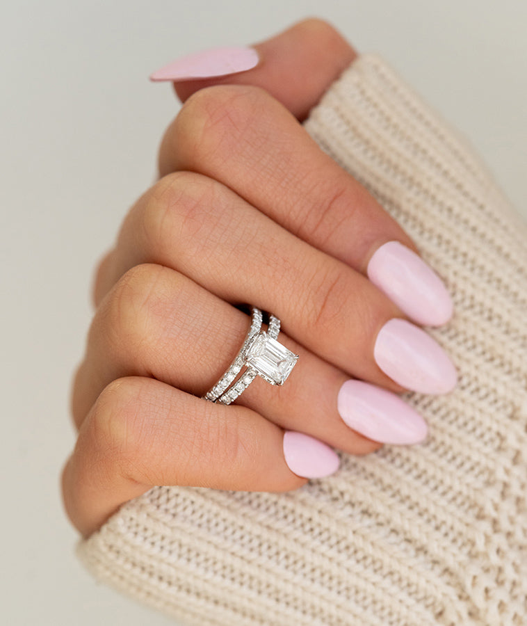 Custom Moissanite Engagement Ring