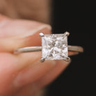 Hidden Halo Moissanite Ring