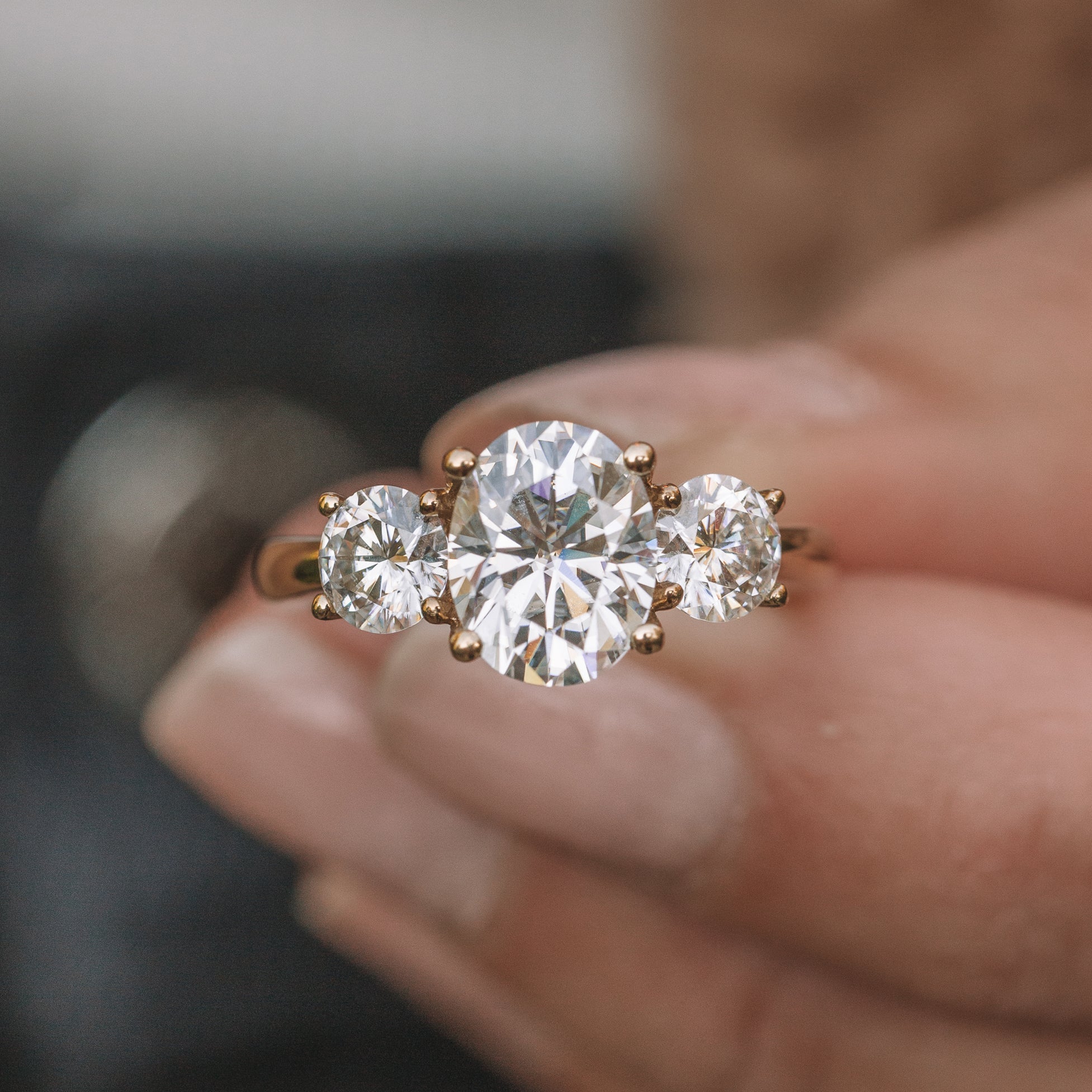 Oval Cut Moissanite Ring