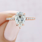 Hidden Halo Moissanite Ring