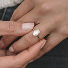 Oval Cut Moissanite Ring