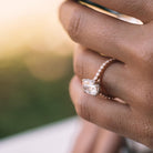 Oval Cut Moissanite Ring