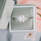 Three Stone Moissanite Ring
