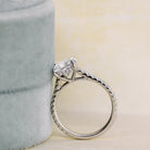 Cathedral Pave Engagement Ring