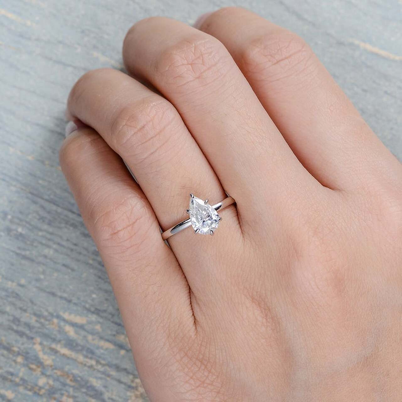 Pear Shaped Engagement Ring
