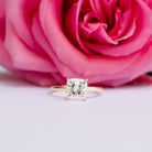 Cushion Moissanite Engagement Ring