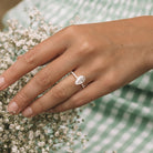 Hidden Halo Moissanite Ring
