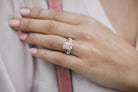 Hidden Halo Moissanite Ring