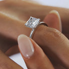 2 Carat Asscher Cut Ring with Prong Setting