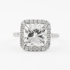 Cushion Cut Moissanite Ring