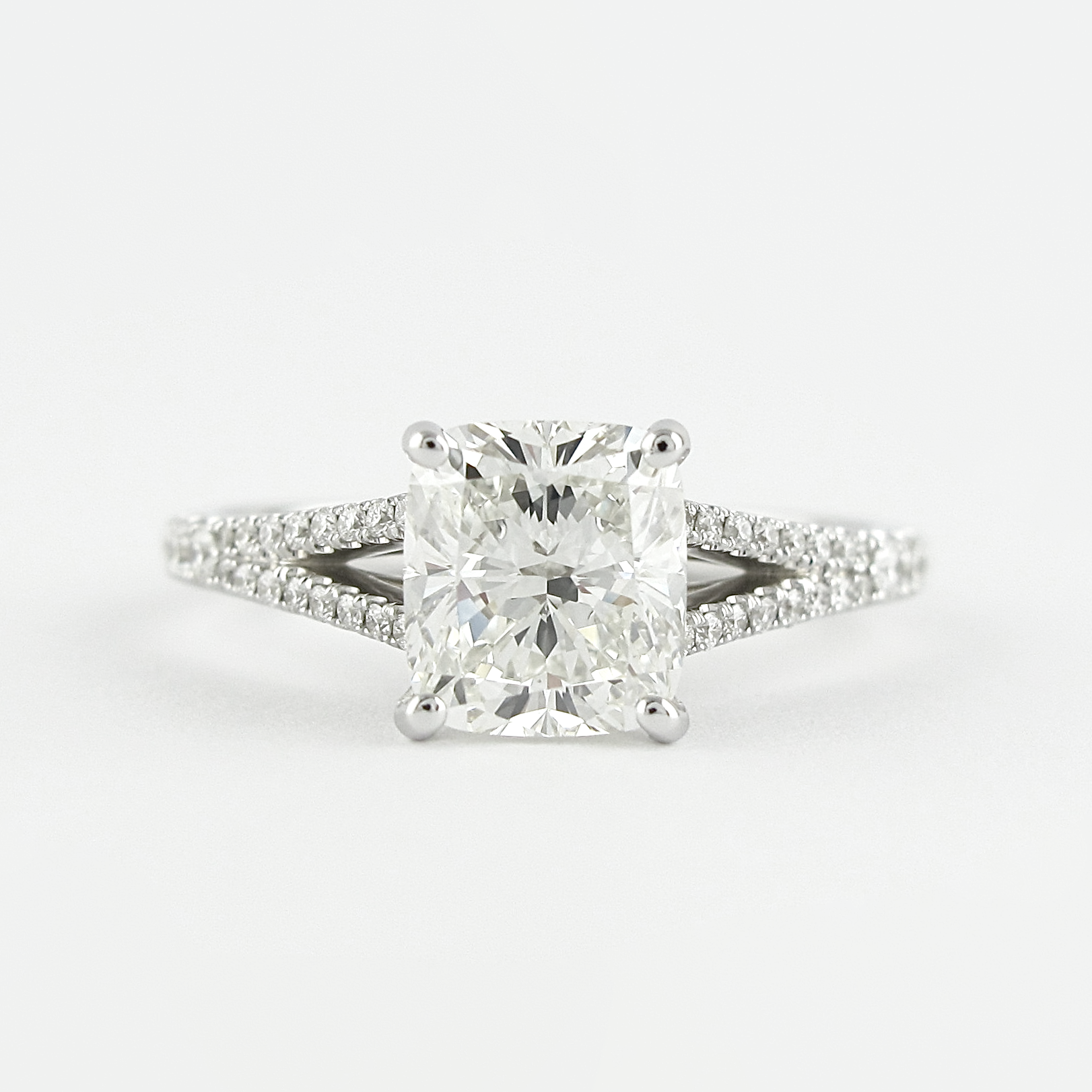 Hidden Halo Moissanite Ring