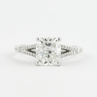 Hidden Halo Moissanite Ring