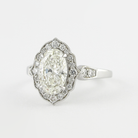 Vintage Moissanite Engagement Ring