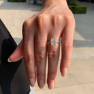 Hidden Halo Moissanite Ring