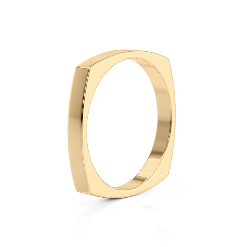Signet Wedding Band
Minimalist Wedding Ring
Solitaire Matching Band
Modern Signet Ring