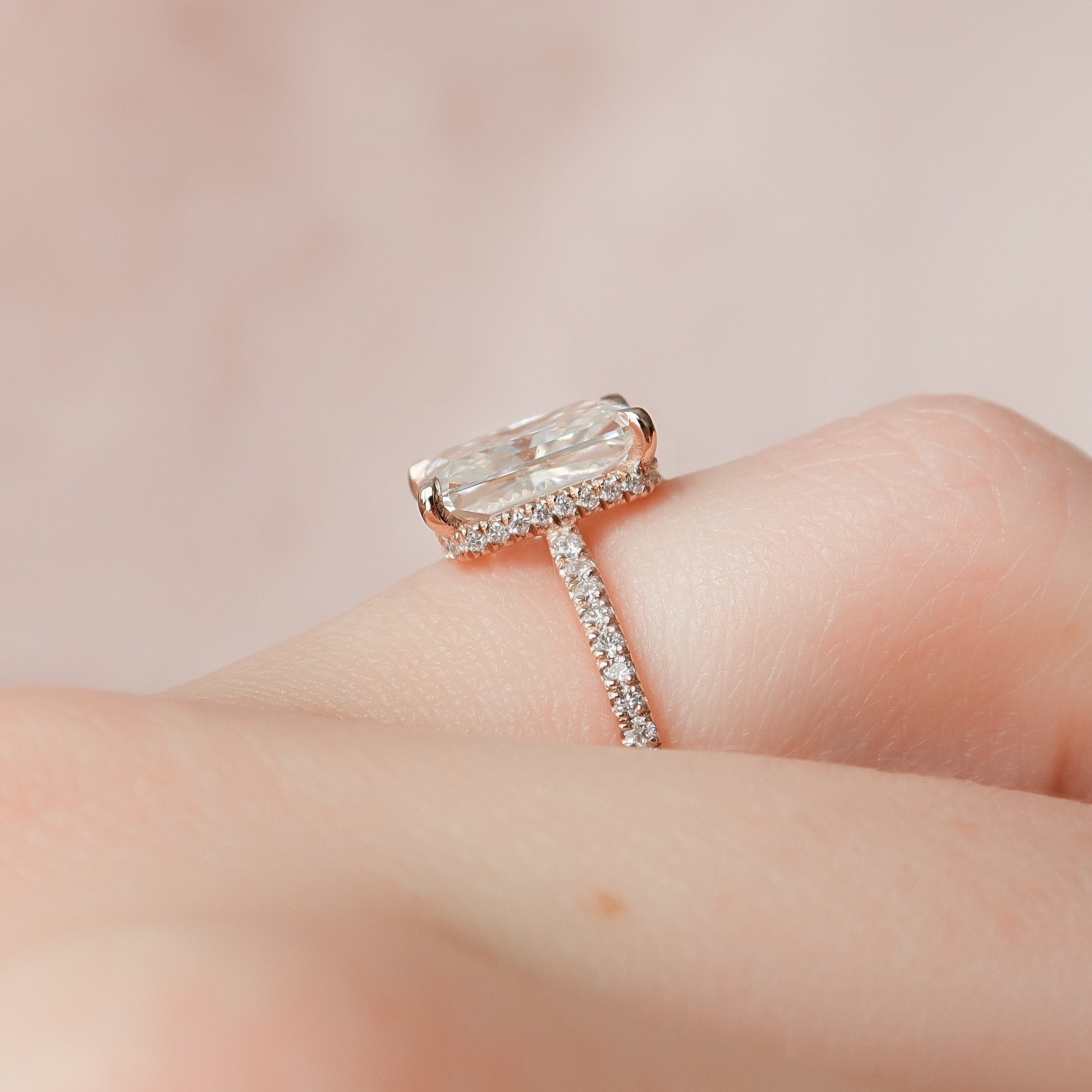 Moissanite Diamond Ring
