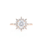 Solid Gold Moissanite Ring