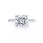 Square Cut Moissanite Ring