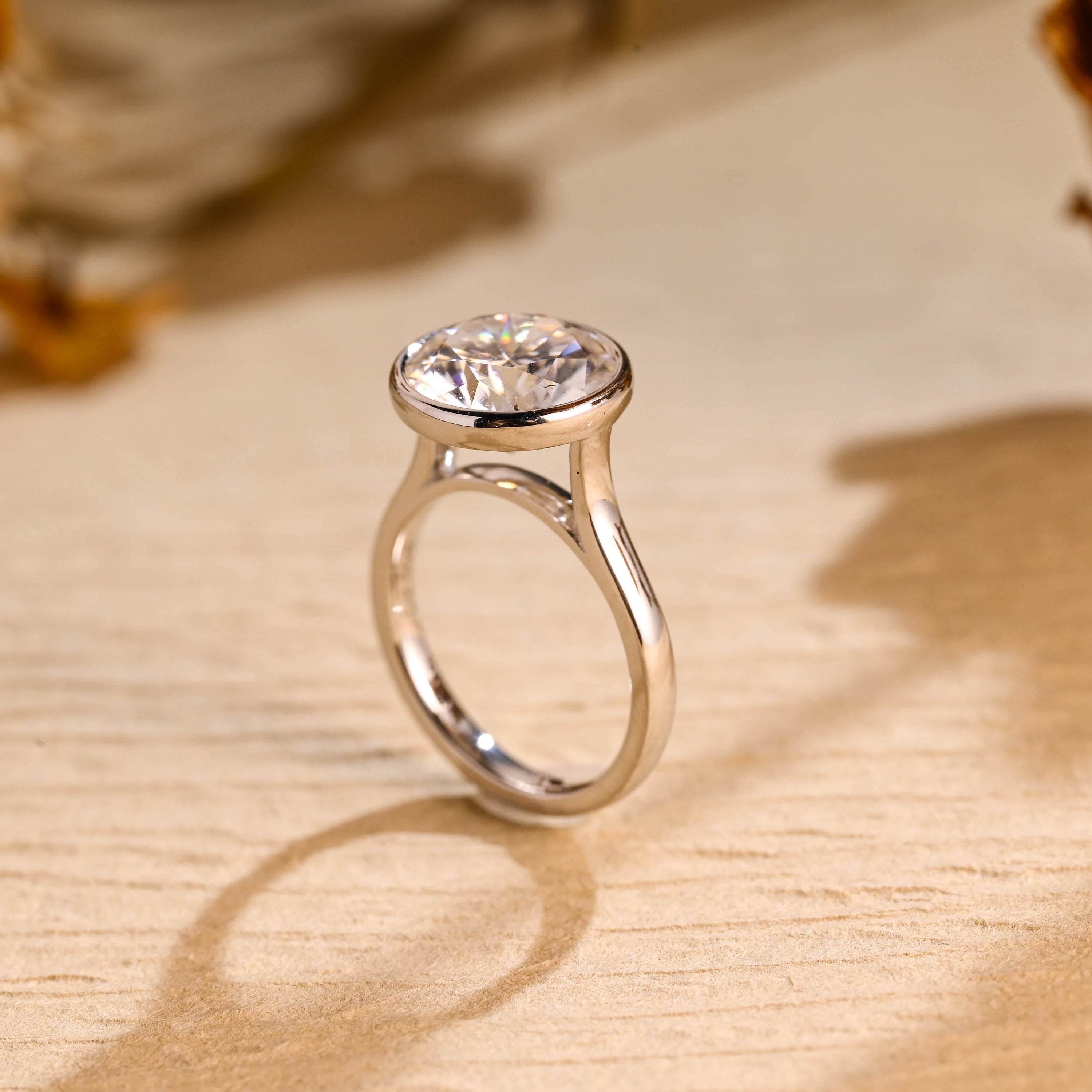 Premium Solitaire Moissanite Ring