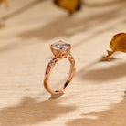 White Gold Moissanite Ring