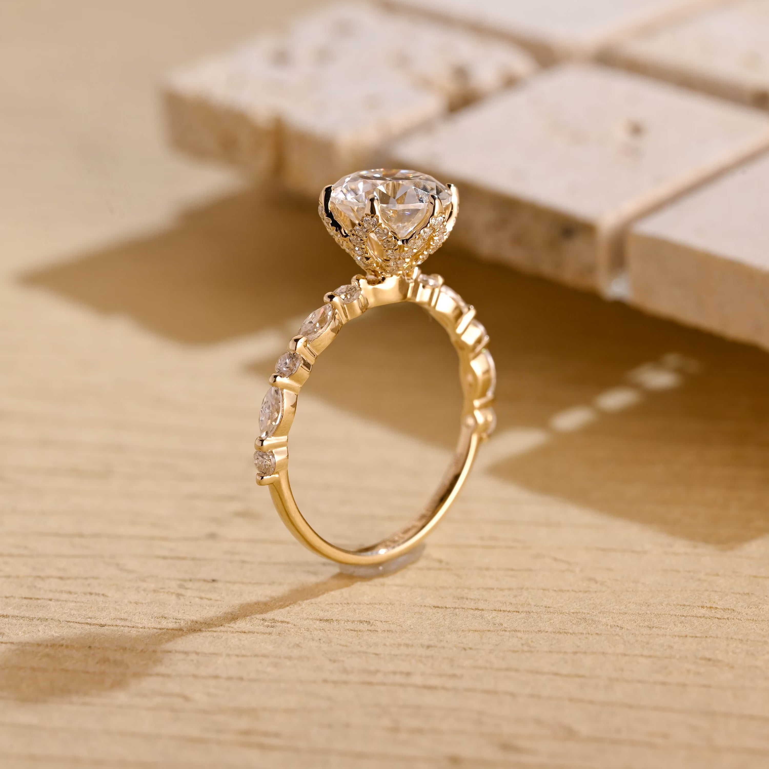 Round Cut Bridal Ring USA