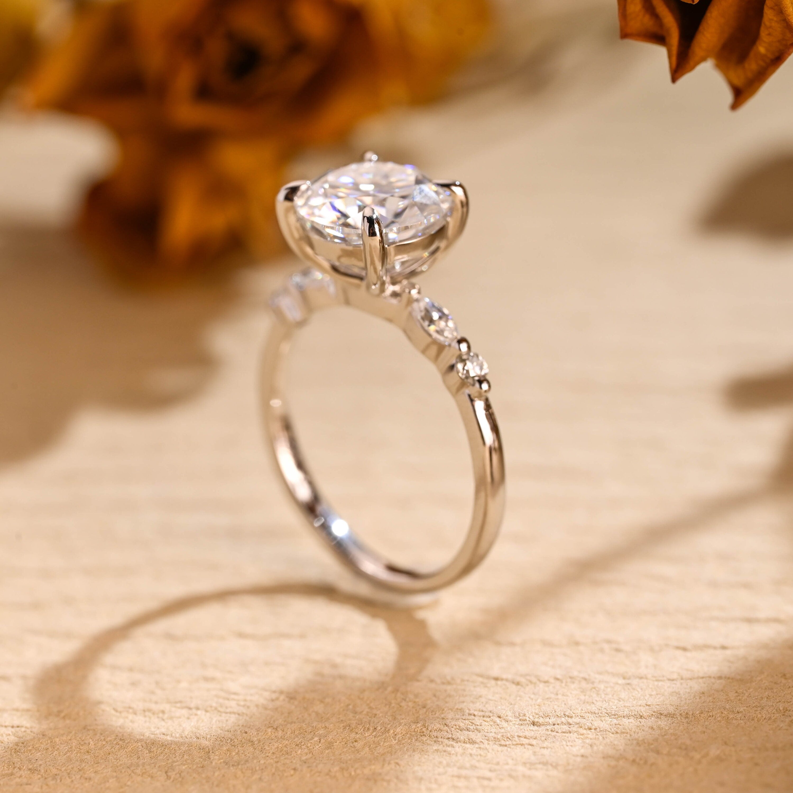 Affordable Moissanite Engagement Ring