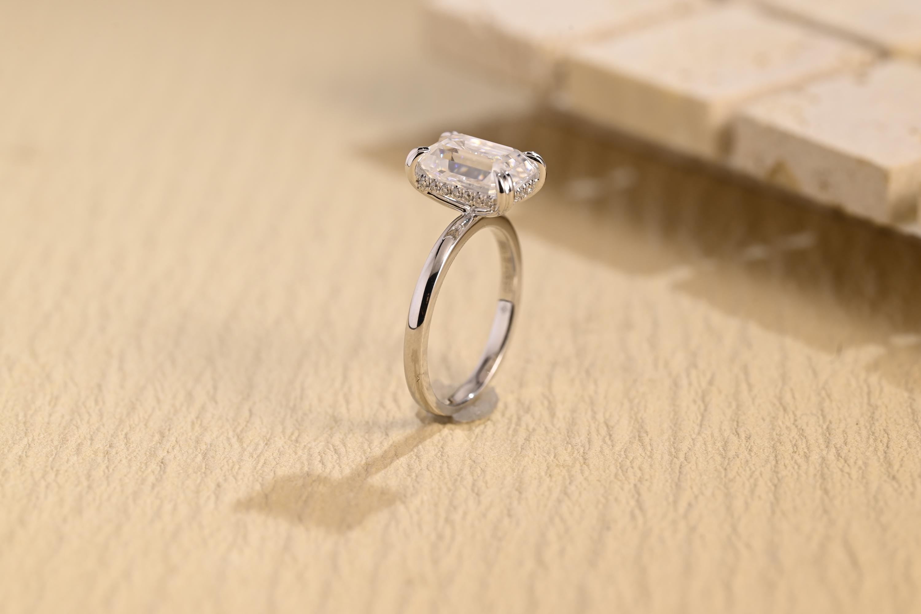 Luxury Moissanite Engagement Ring