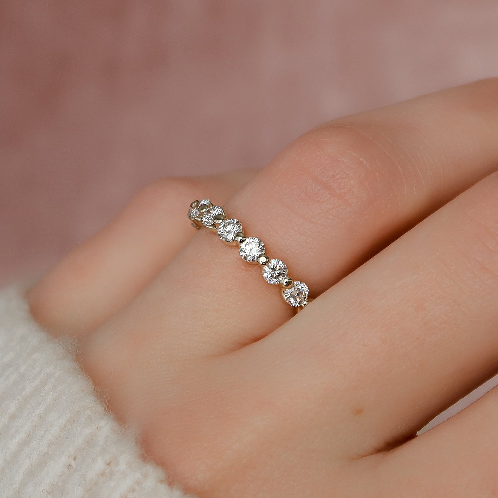 Sparkling Diamond Wedding Ring