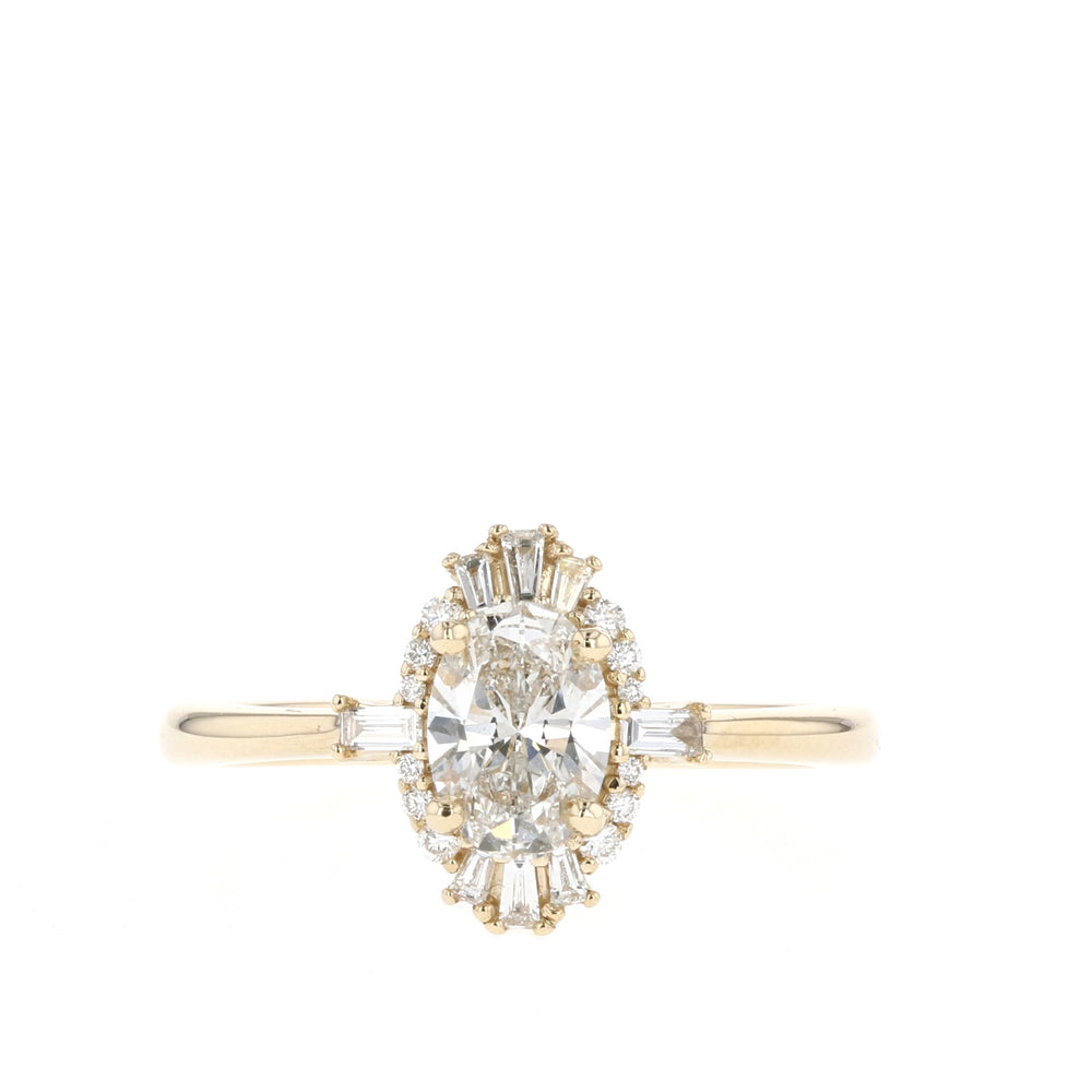 Vintage Oval Engagement Ring
