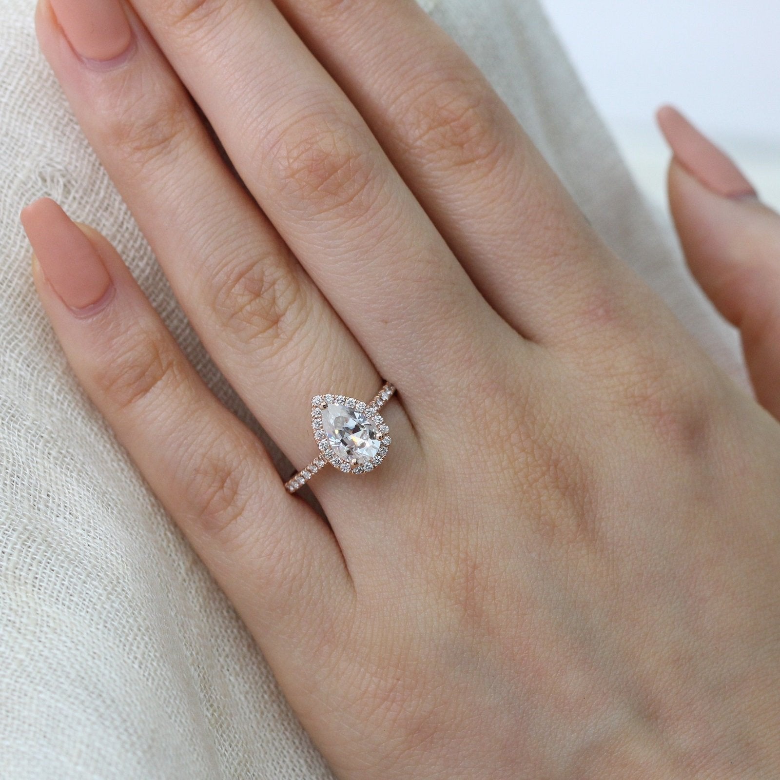 Pear Cut Engagement Ring for Women