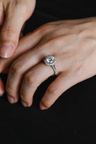 Custom Round Moissanite Engagement Ring