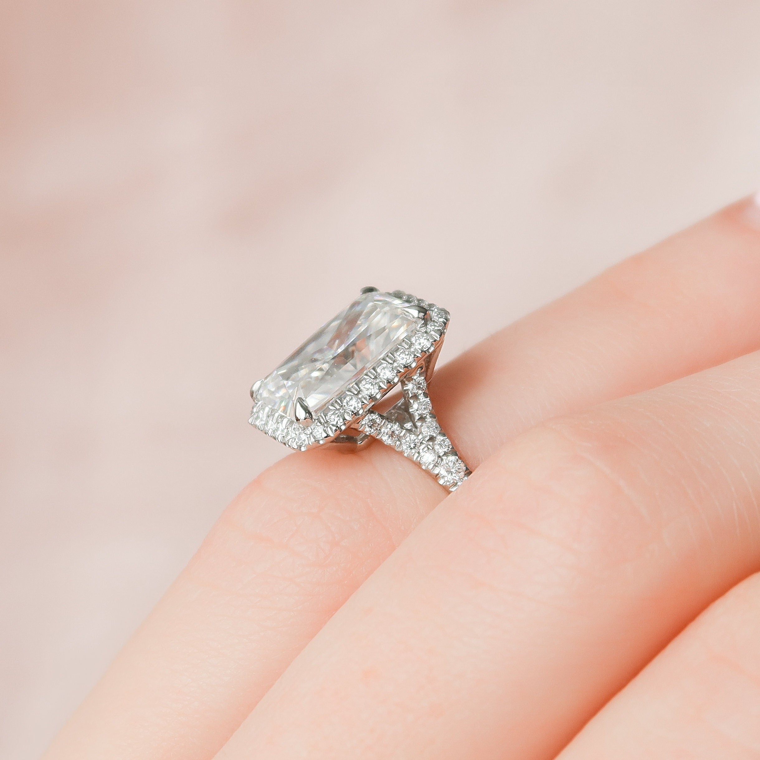 Moissanite Diamond Ring