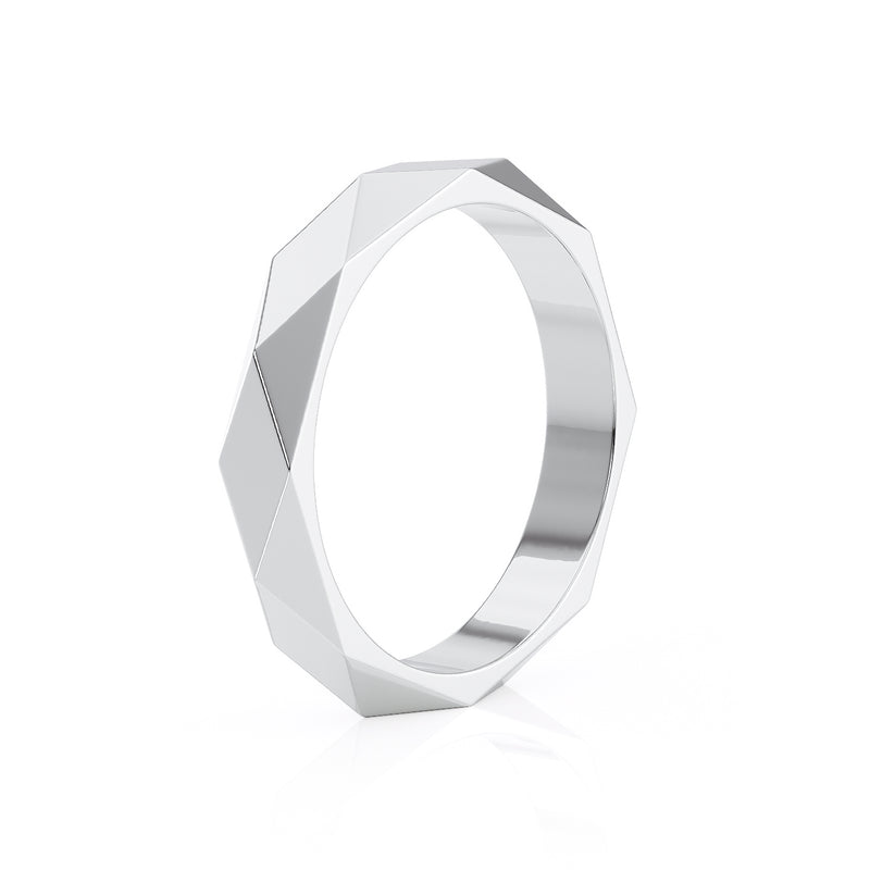 Square Edge Wedding Band