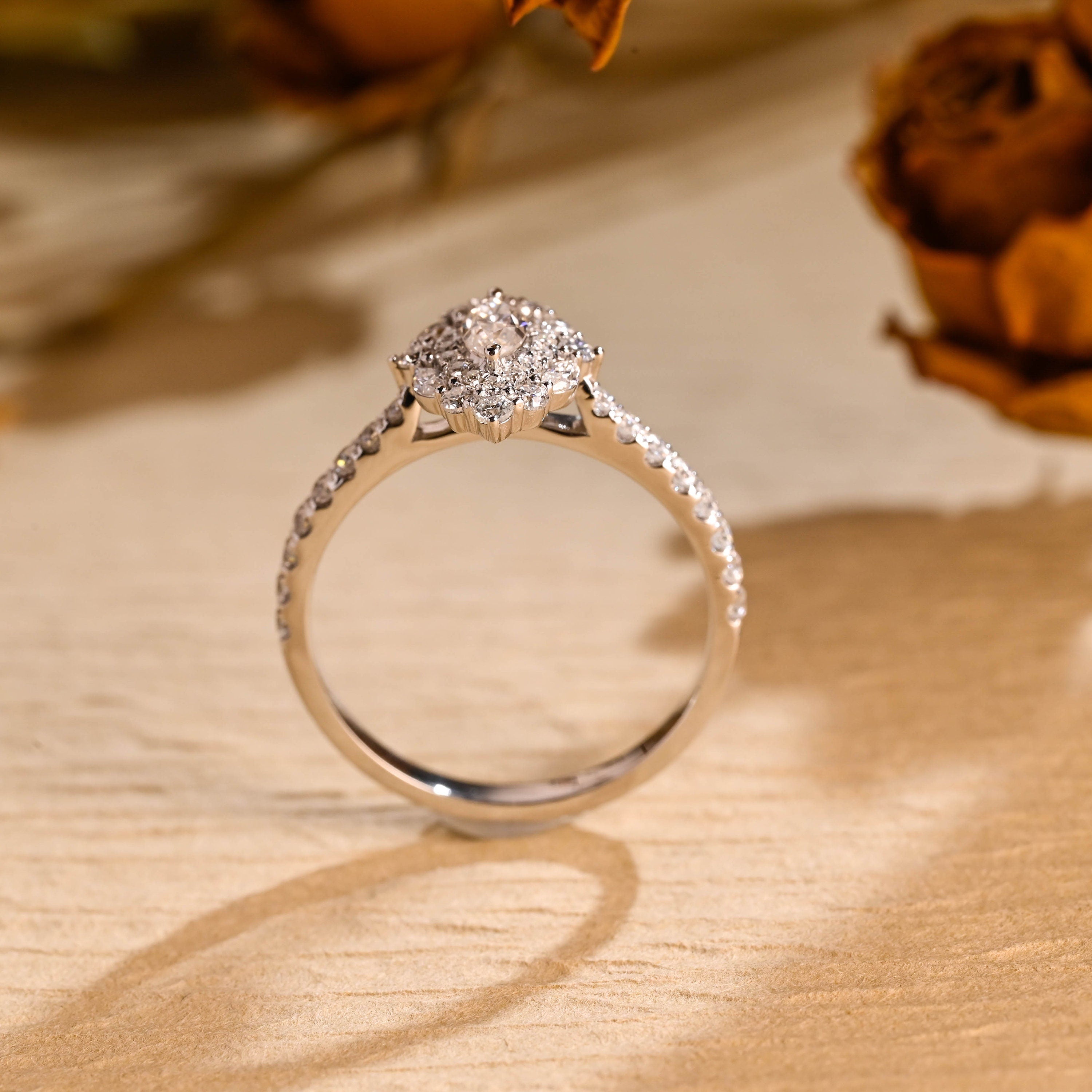 Diamond Cluster Ring