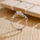 affordable luxury cluster moissanite ring USA