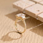 affordable luxury moissanite engagement ring USA