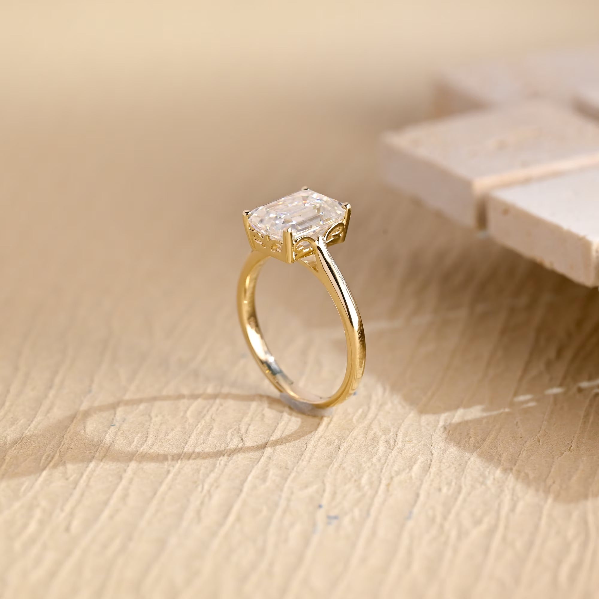 Unique Moissanite Ring