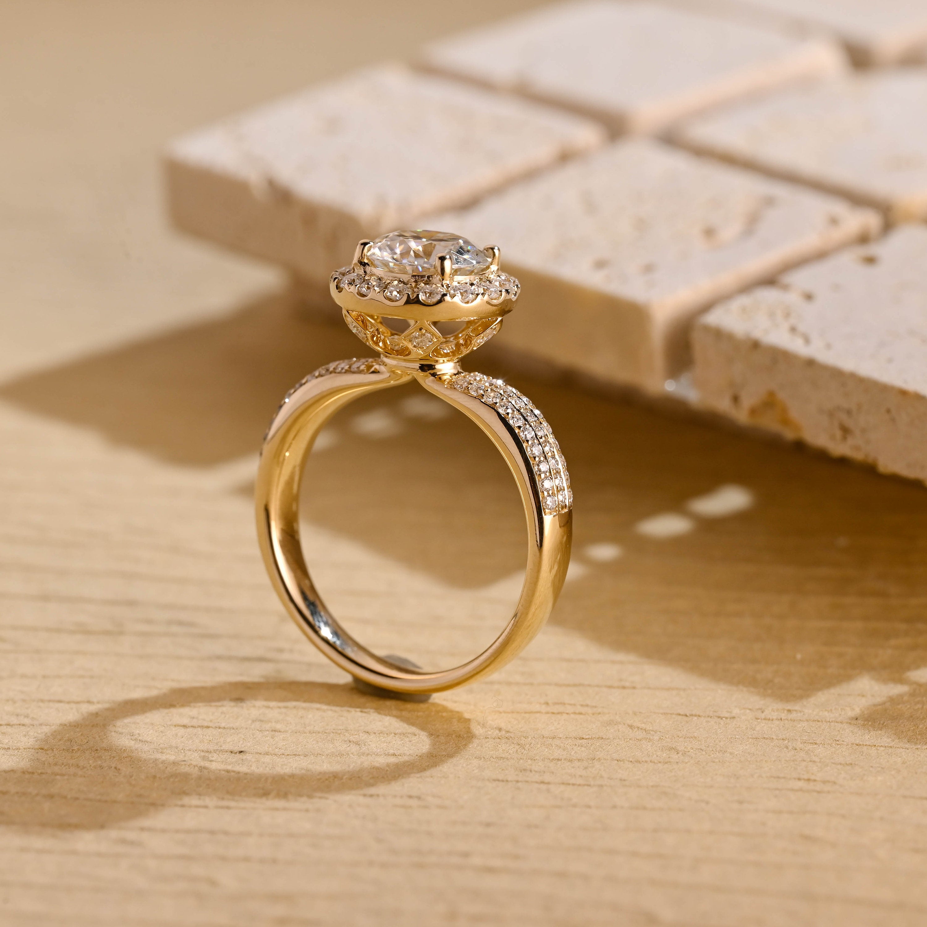 Round Brilliant Wedding Ring
