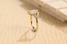 Pear Shaped Moissanite Ring