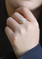 Modern Cluster Engagement Ring