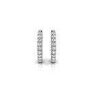 Round Cut Moissanite Diamond Hoops Earrings for Her