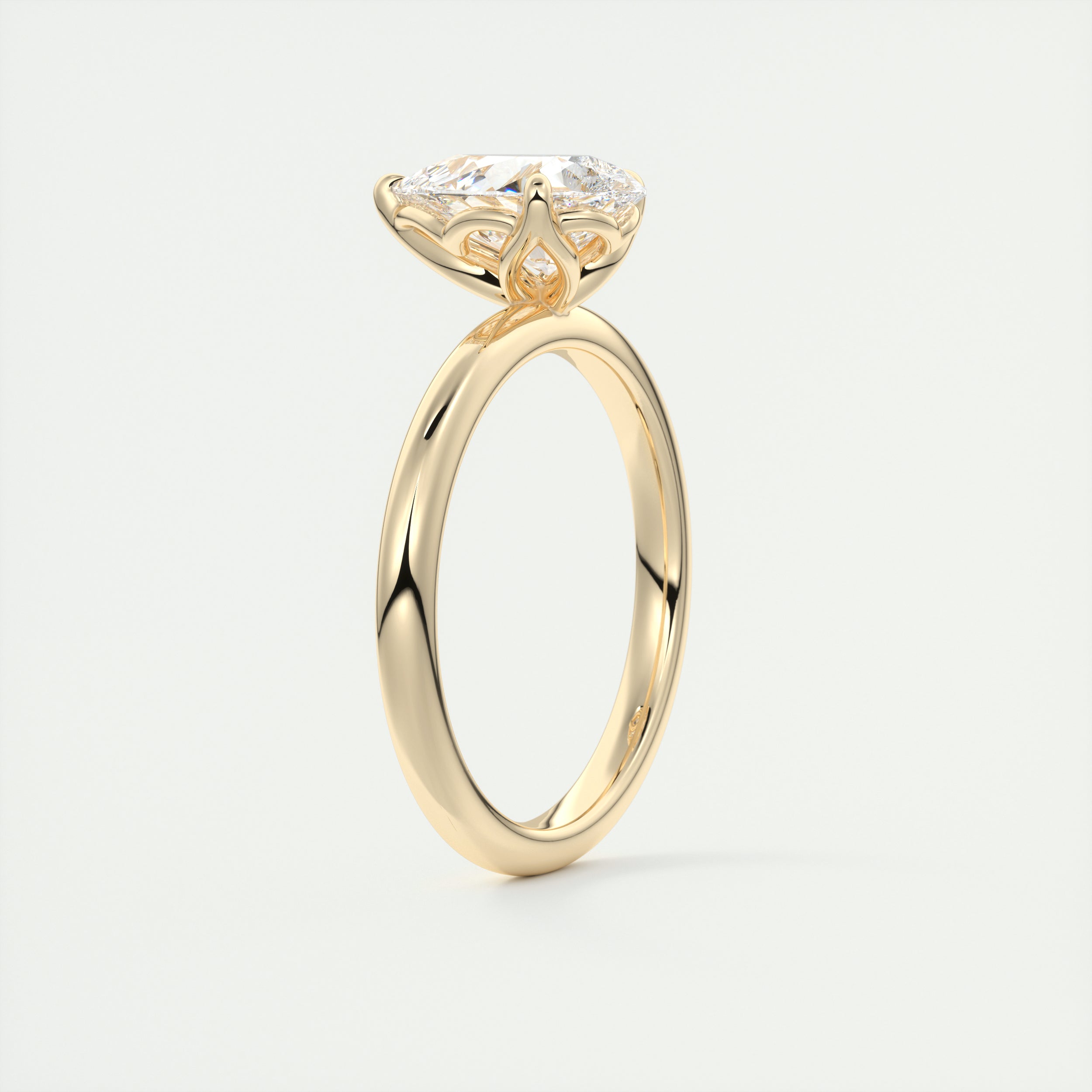2CT Moissanite Engagement Ring